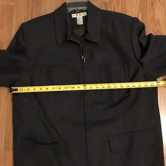 Chaus Woman Gray Full Zip Blazer Jacket Coat size 18 - Picture 6 of 6